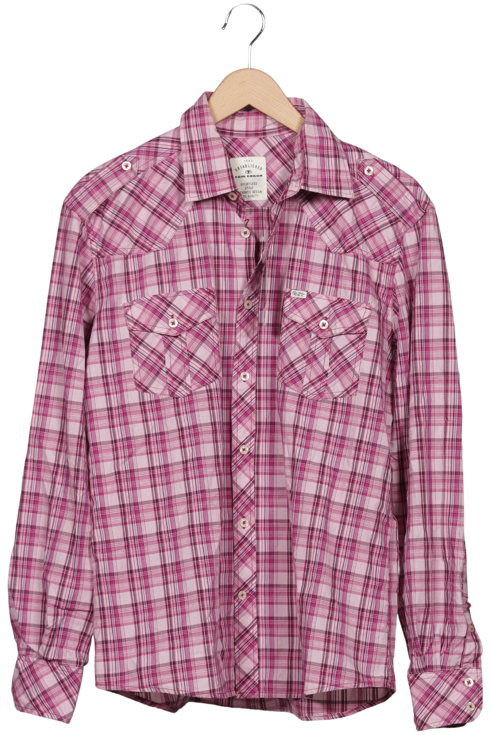 Tom Tailor Herren Hemd, Pink, Gr. L