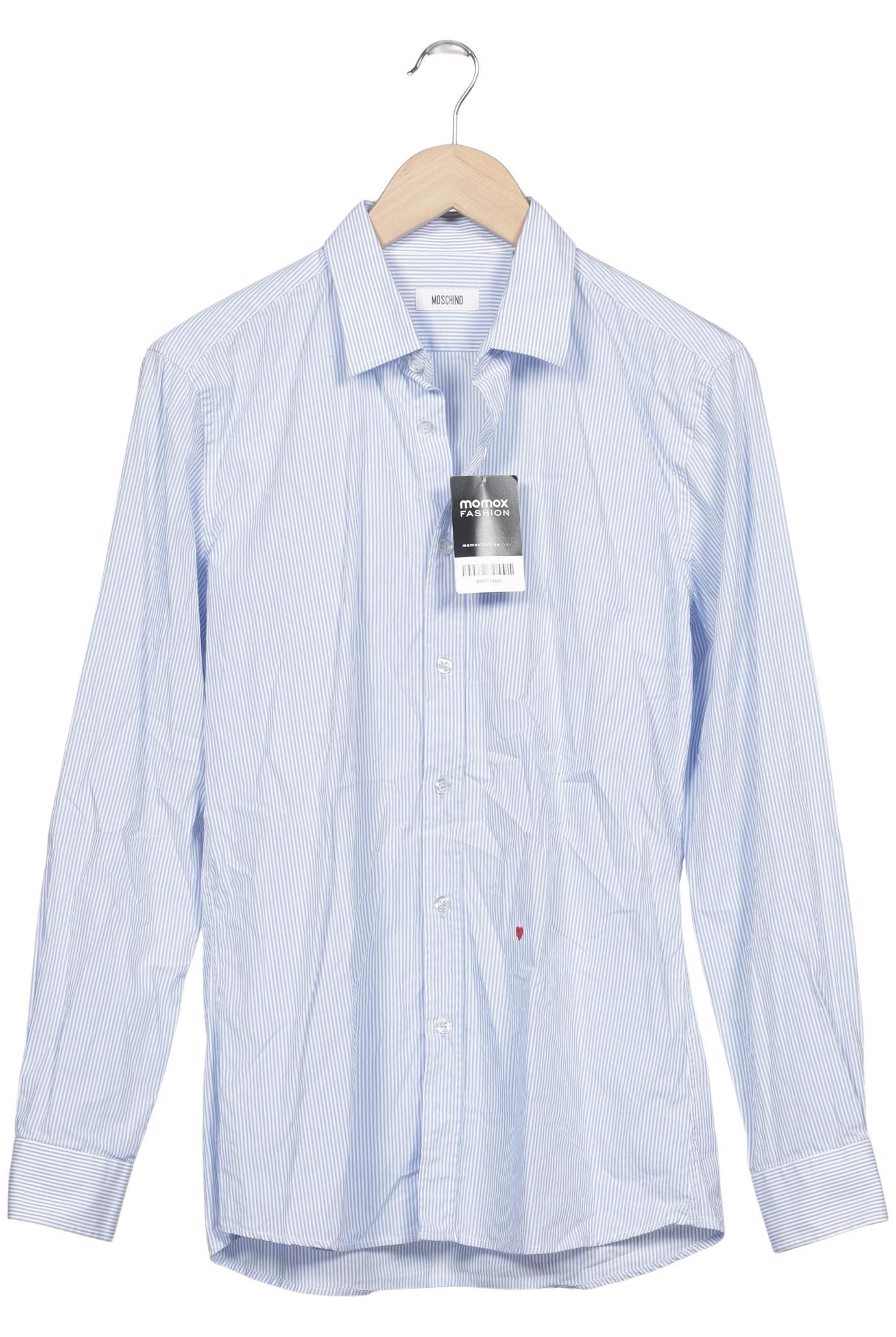 Moschino Herren Hemd, Hellblau, Gr. EU 40