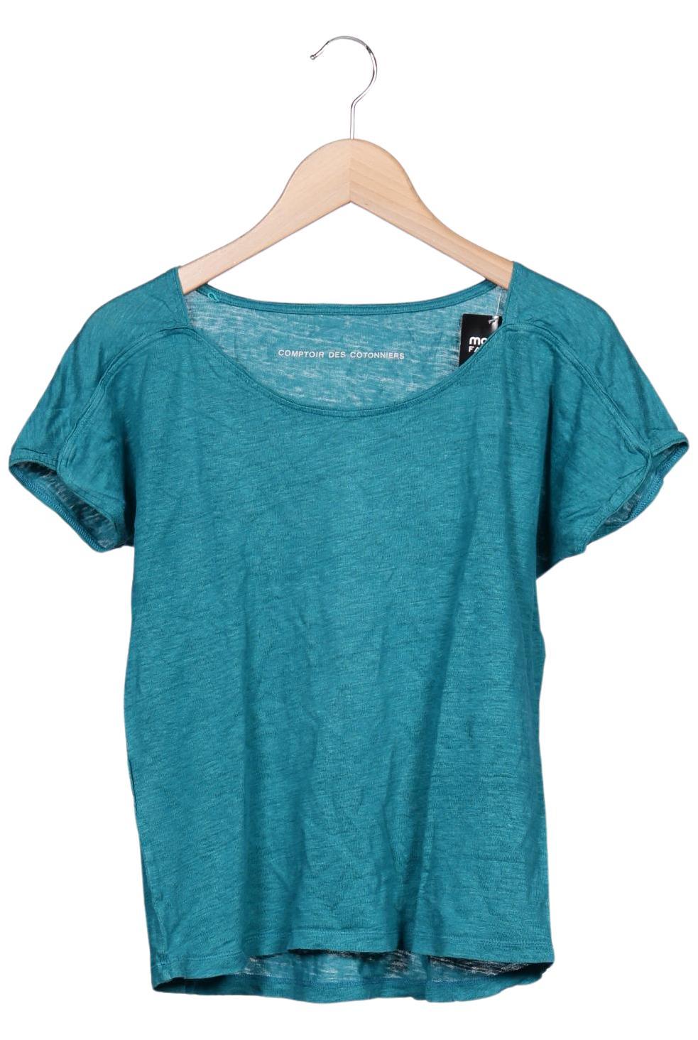 Comptoir des Cotonniers Damen T-Shirt, Türkis, Gr. M