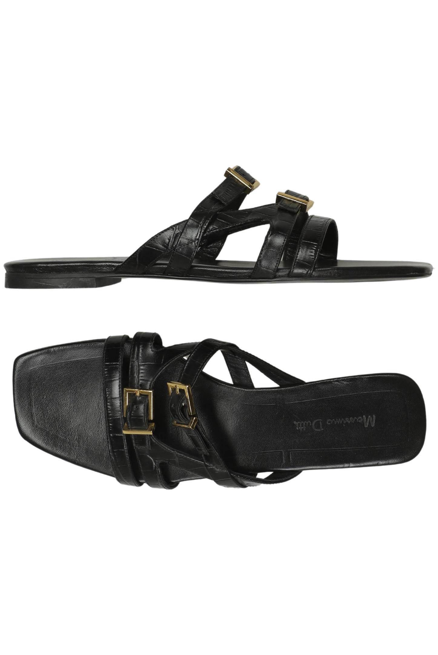 Massimo Dutti Damen Sandalen, Schwarz, Gr. EU 38