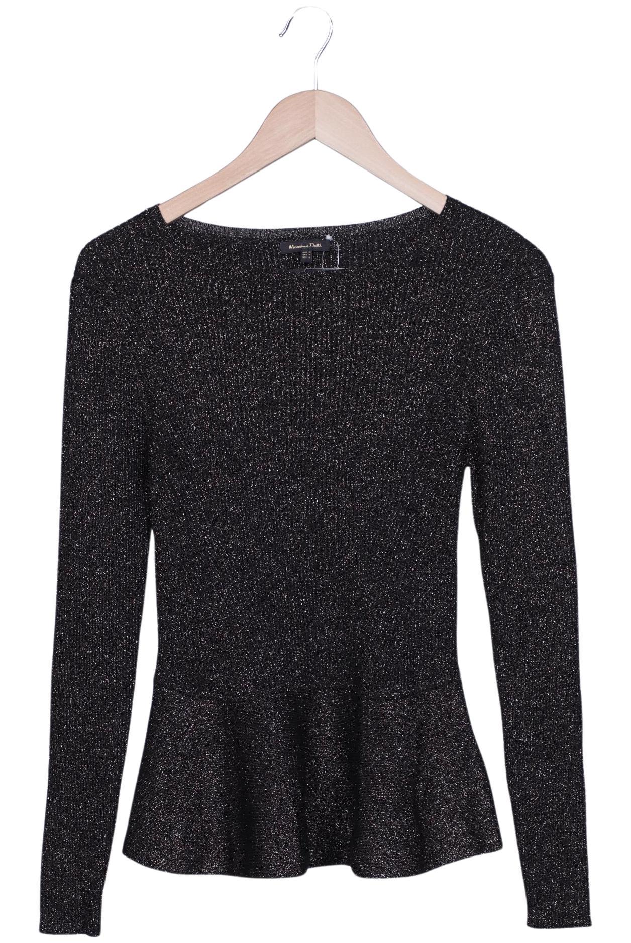 Massimo Dutti Damen Pullover, Schwarz, Gr. M