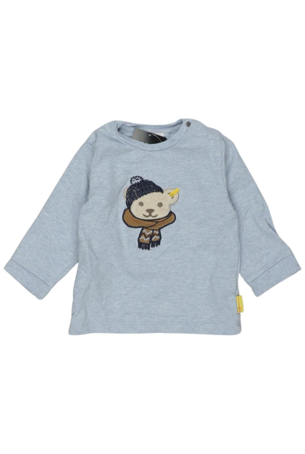 Steiff Jungen Langarmshirt, Hellblau, Gr. EU 74