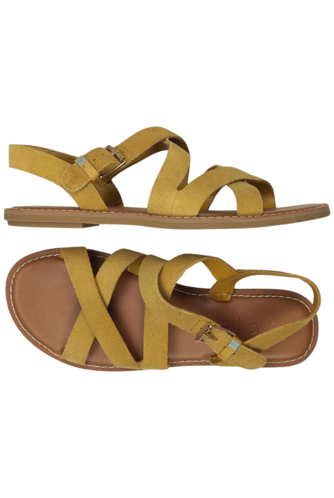 Toms Damen Sandalen, Gelb, Gr. EU 36.5