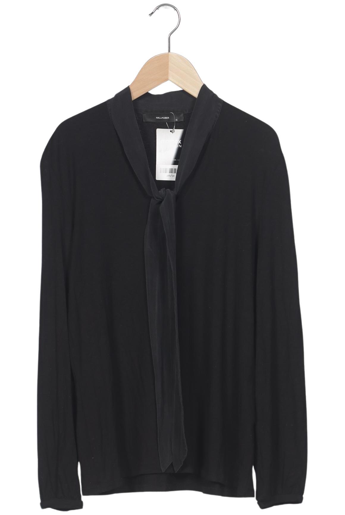 Hallhuber Damen Langarmshirt, Schwarz, Gr. XL