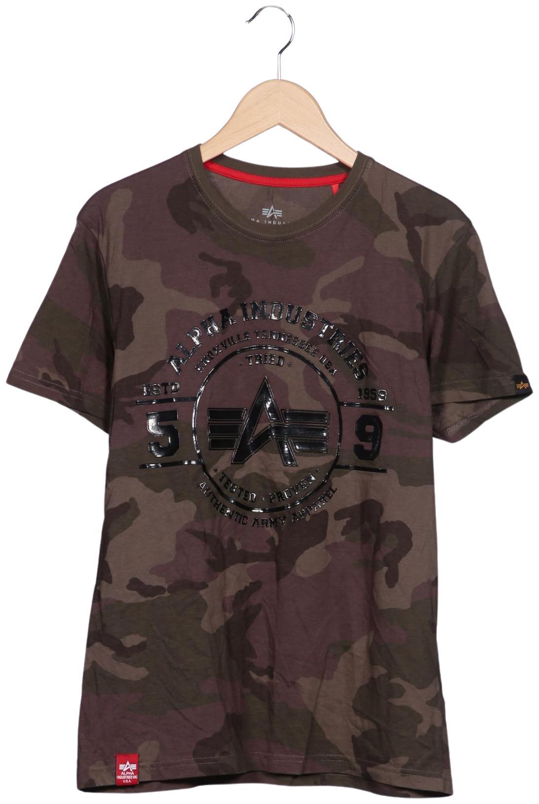 Alpha industries Herren T-Shirt, Mehrfarbig, Gr. M