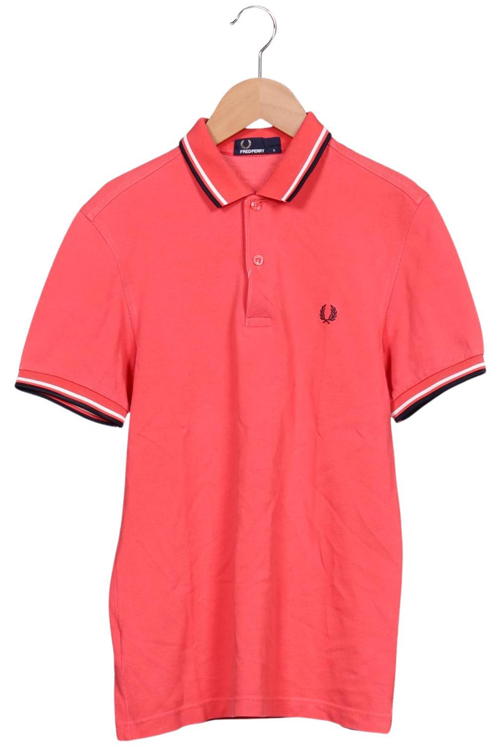 Fred Perry Herren Poloshirt, Rot, Gr. S