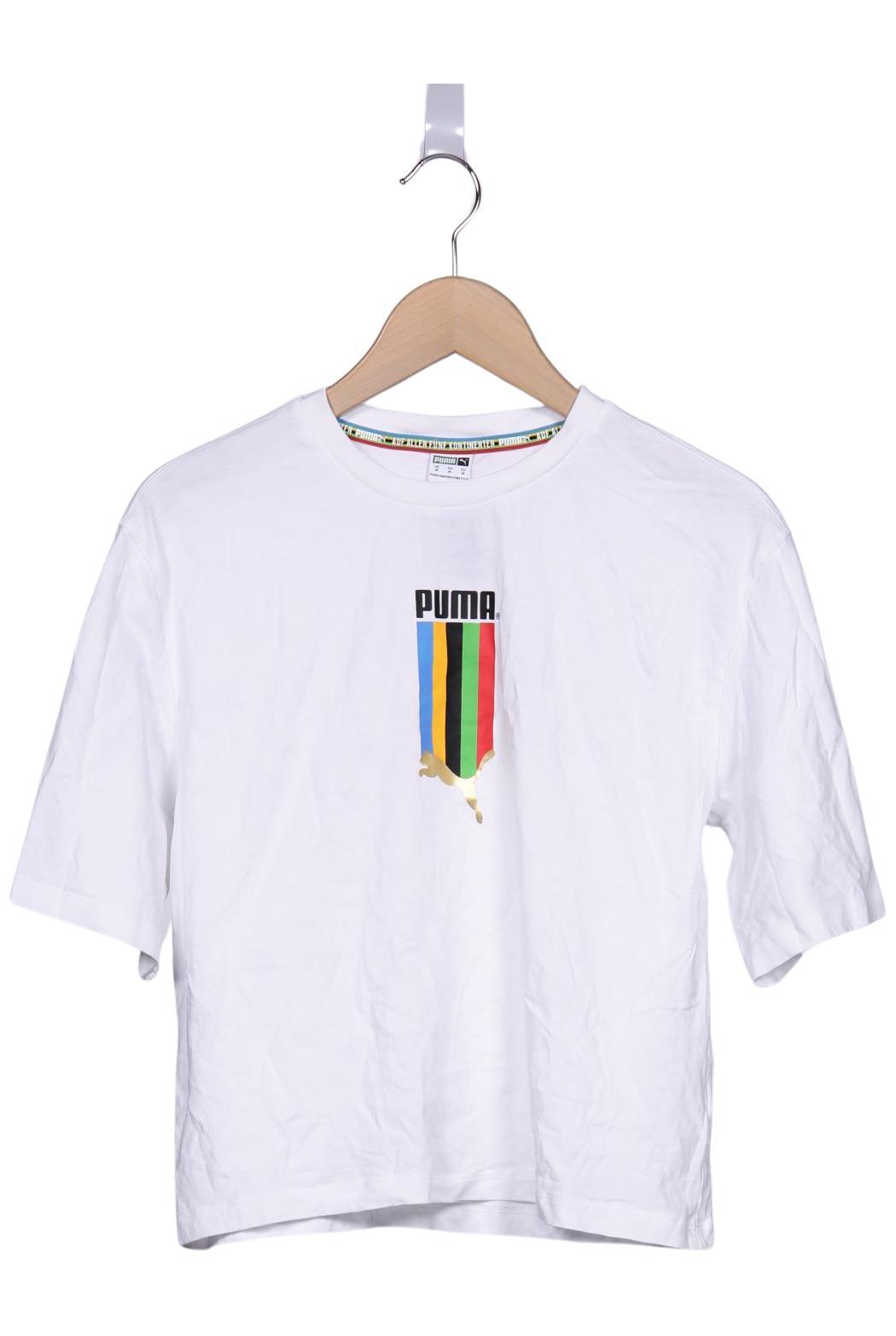 Puma Damen T-Shirt, Weiß, Gr. M