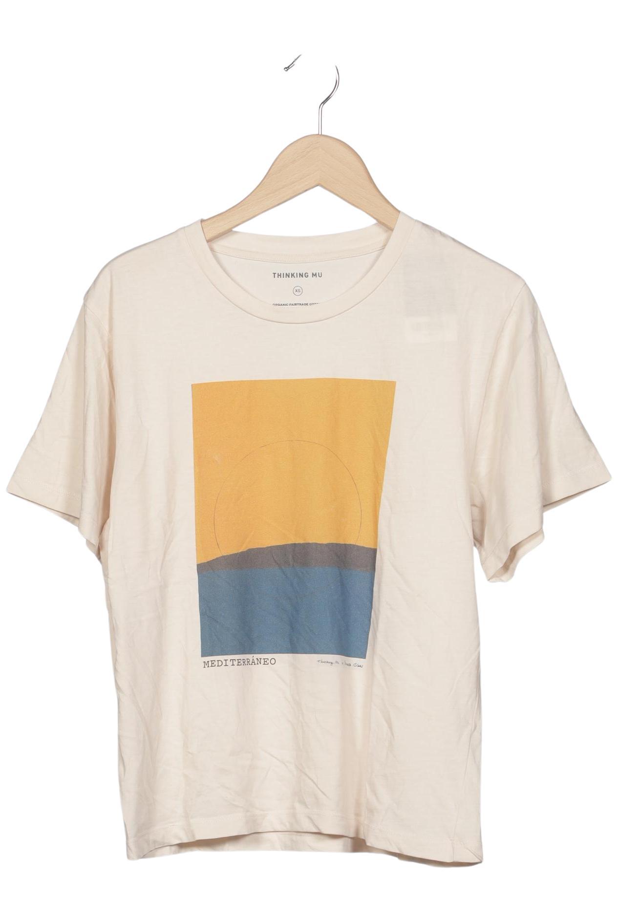 Thinking MU Damen T-Shirt, Beige, Gr. XS