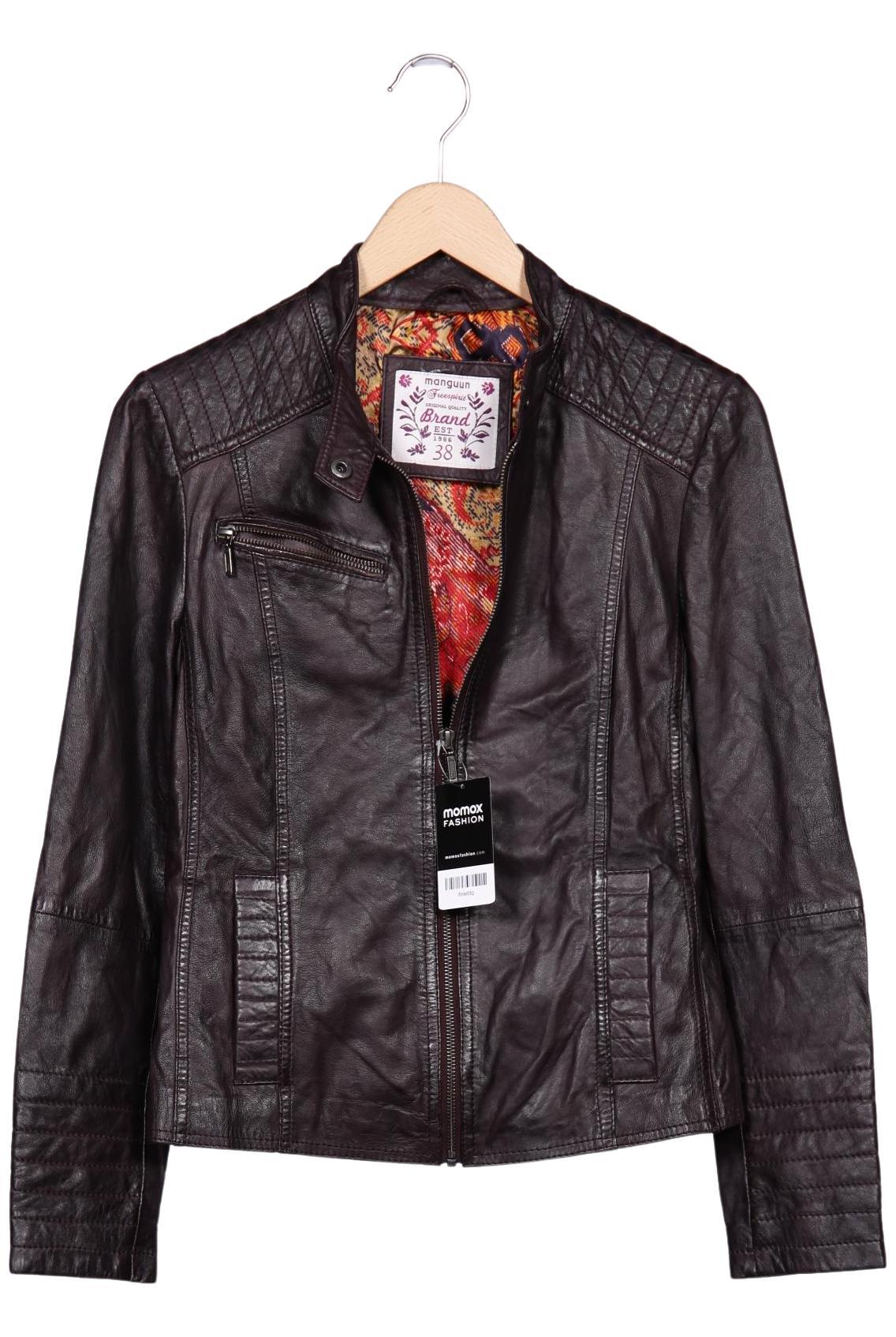 Manguun Damen Jacke, Braun, Gr. EU 38