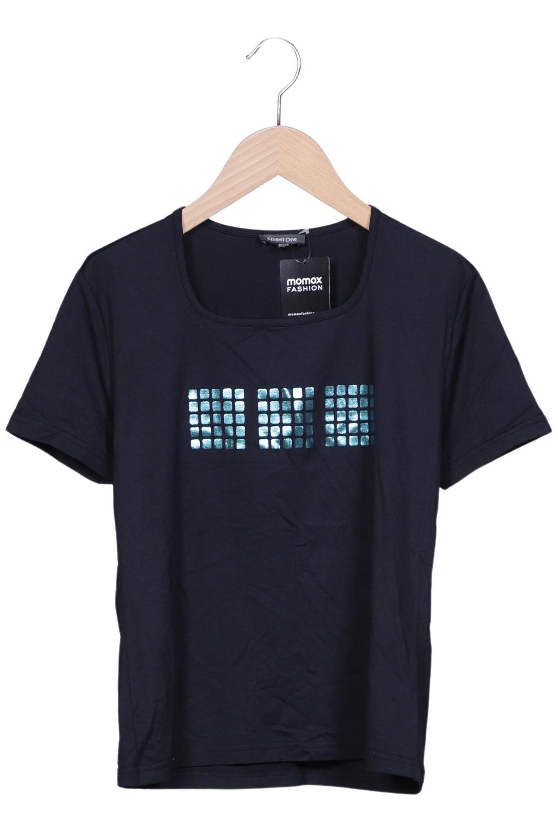 Street One Damen T-Shirt, Marineblau, Gr. EU 40