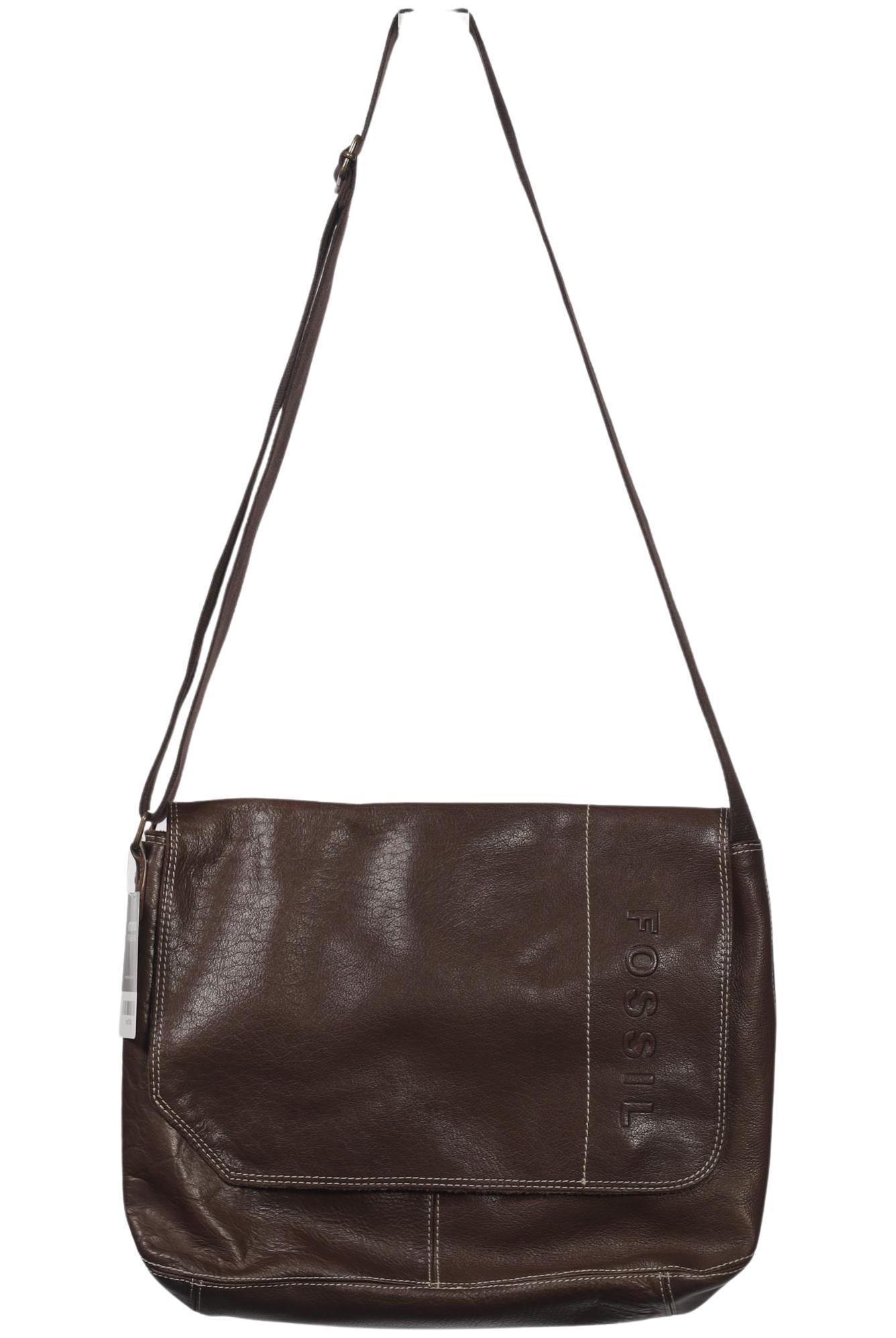 Fossil Damen Handtasche gross Leder, Braun, Gr.
