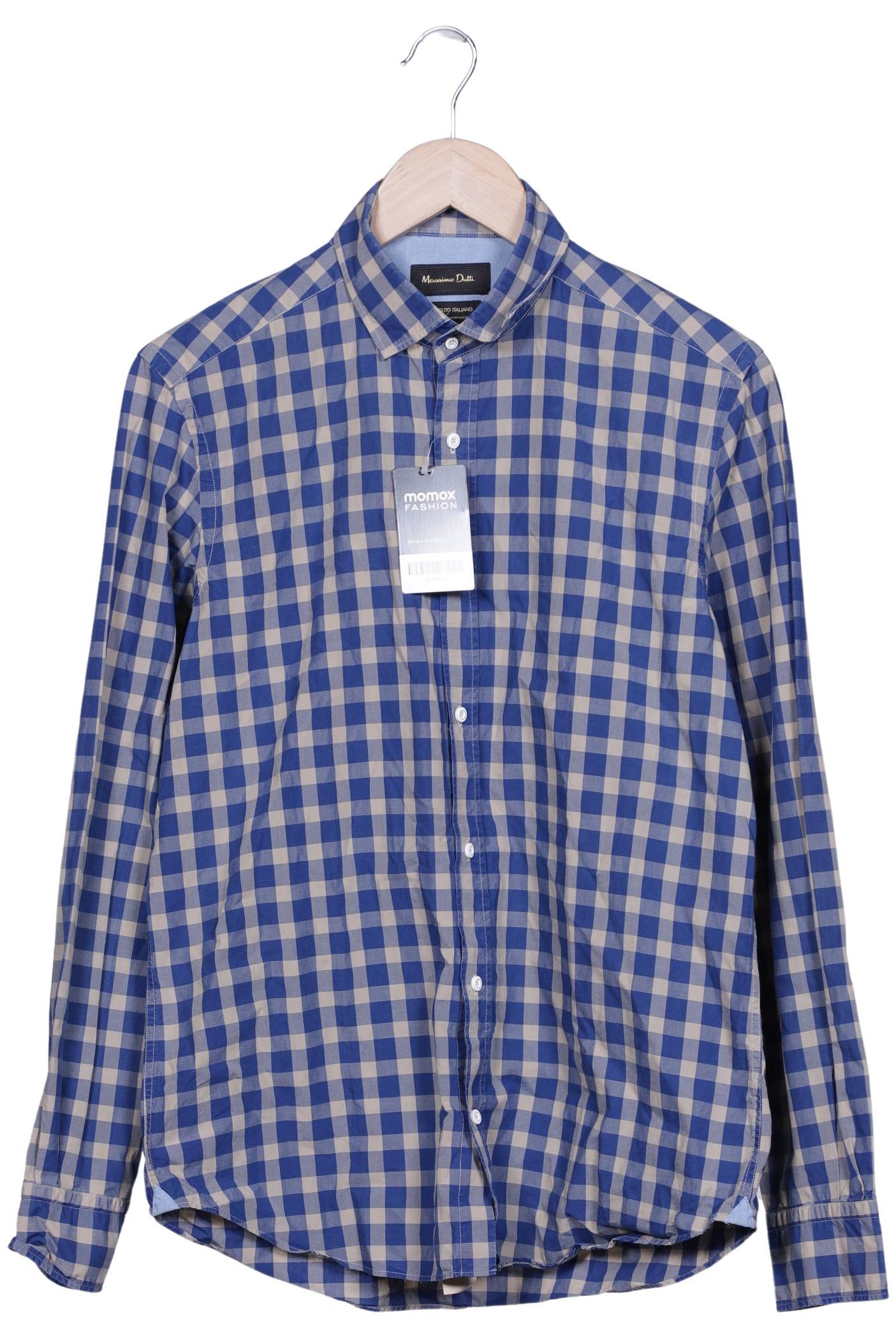Massimo Dutti Herren Hemd, Mehrfarbig, Gr. M