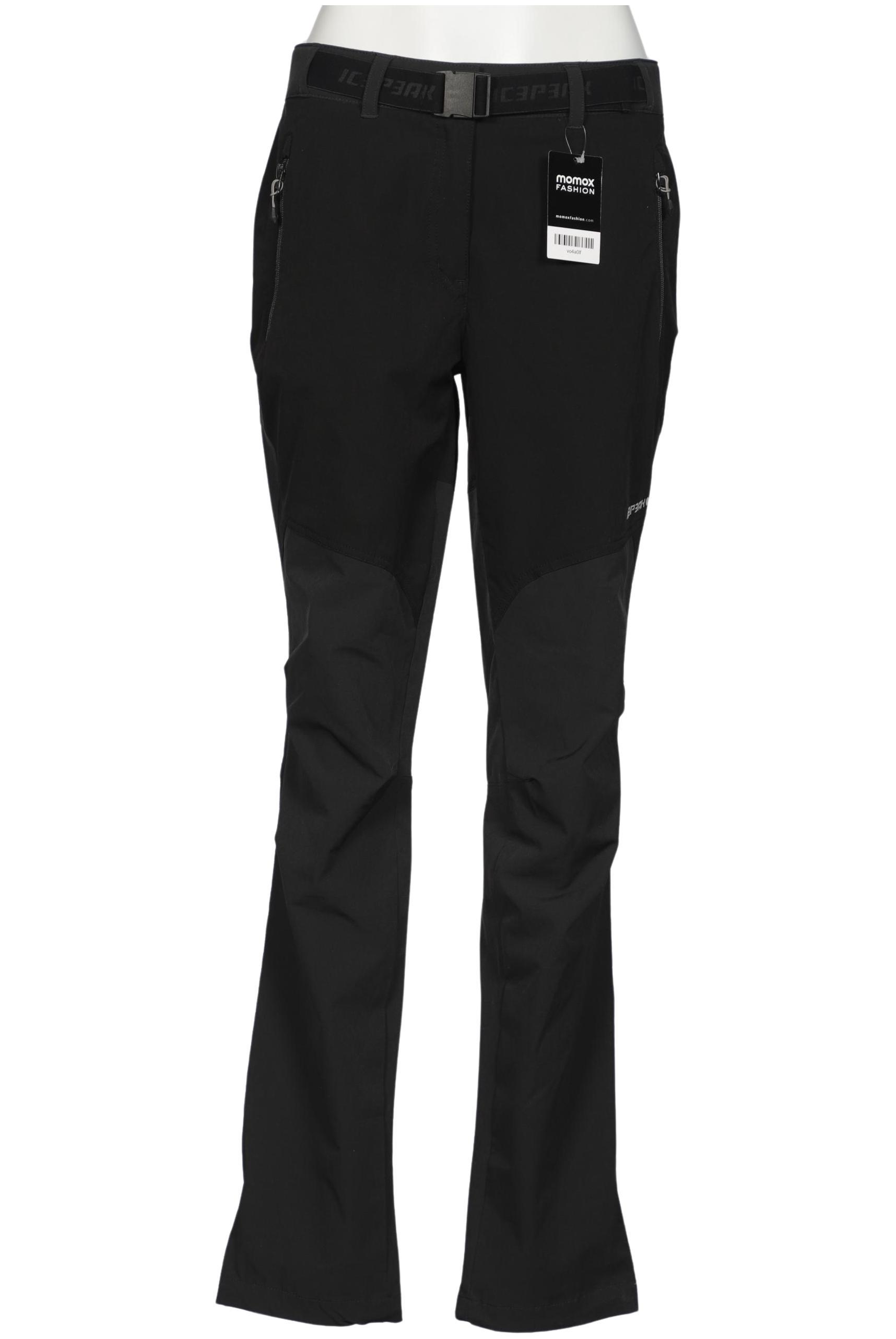 Icepeak Damen Stoffhose, Schwarz, Gr. EU 38