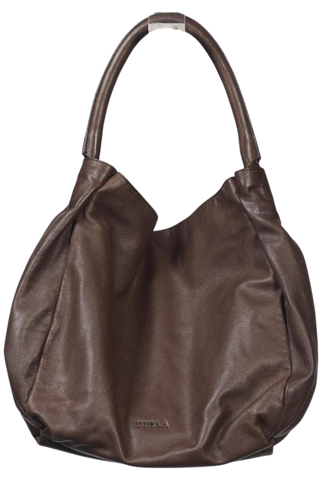 Furla Damen Handtasche gross Leder, Braun, Gr.