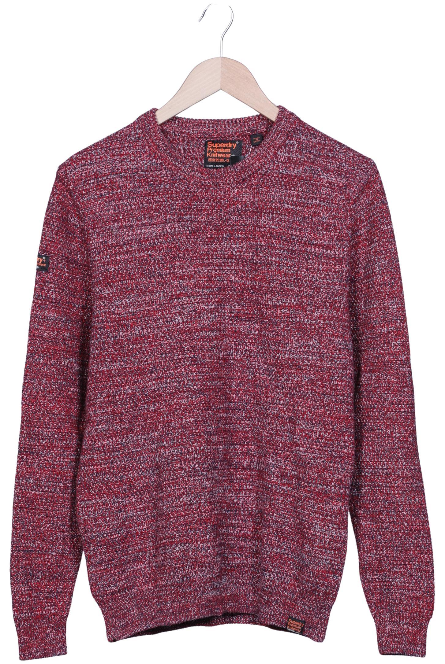 Superdry Herren Pullover, Rot, Gr. L