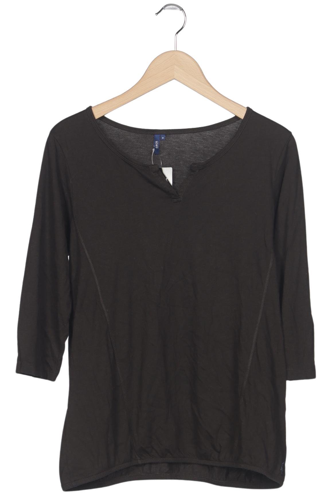 Cecil Damen Langarmshirt, Braun, Gr. M