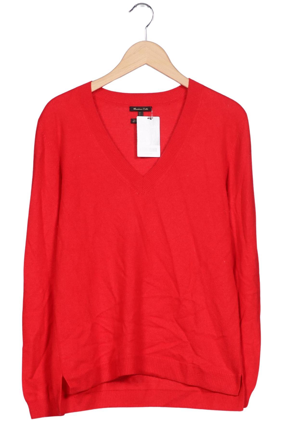 Massimo Dutti Damen Pullover, Rot, Gr. L