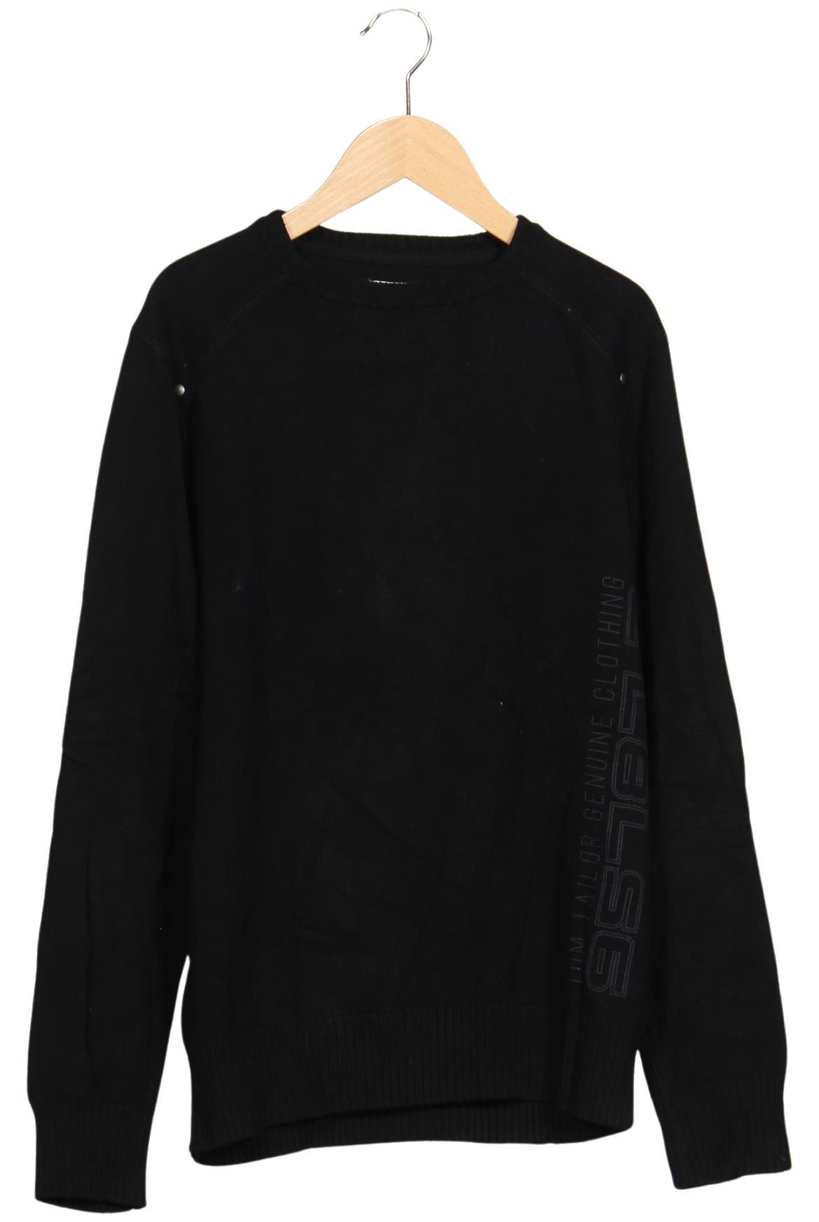 Tom Tailor Herren Pullover, Schwarz, Gr. S