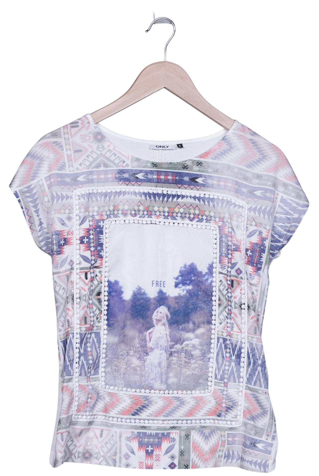 Only Damen T-Shirt, Weiß, Gr. S