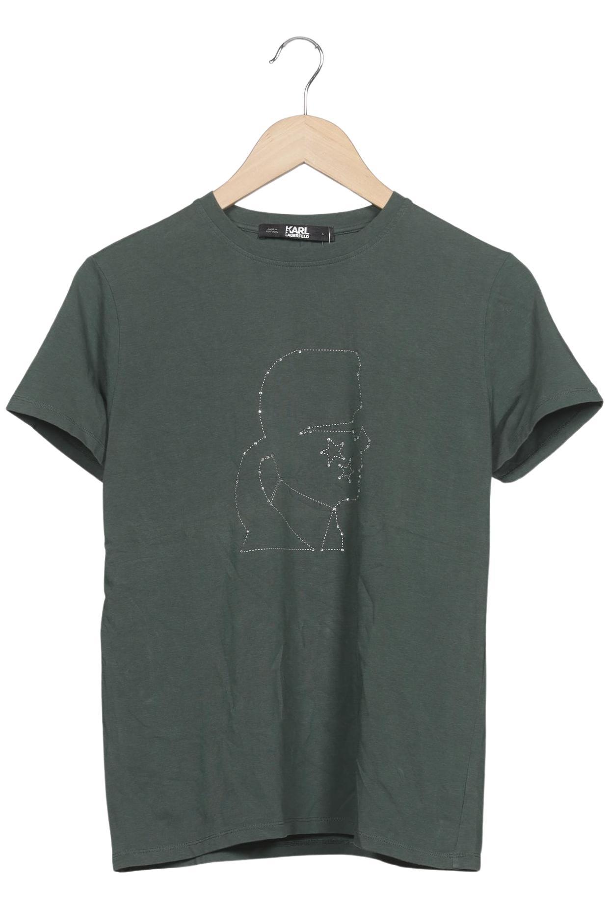 Karl by Karl Lagerfeld Damen T-Shirt, Grün, Gr. L