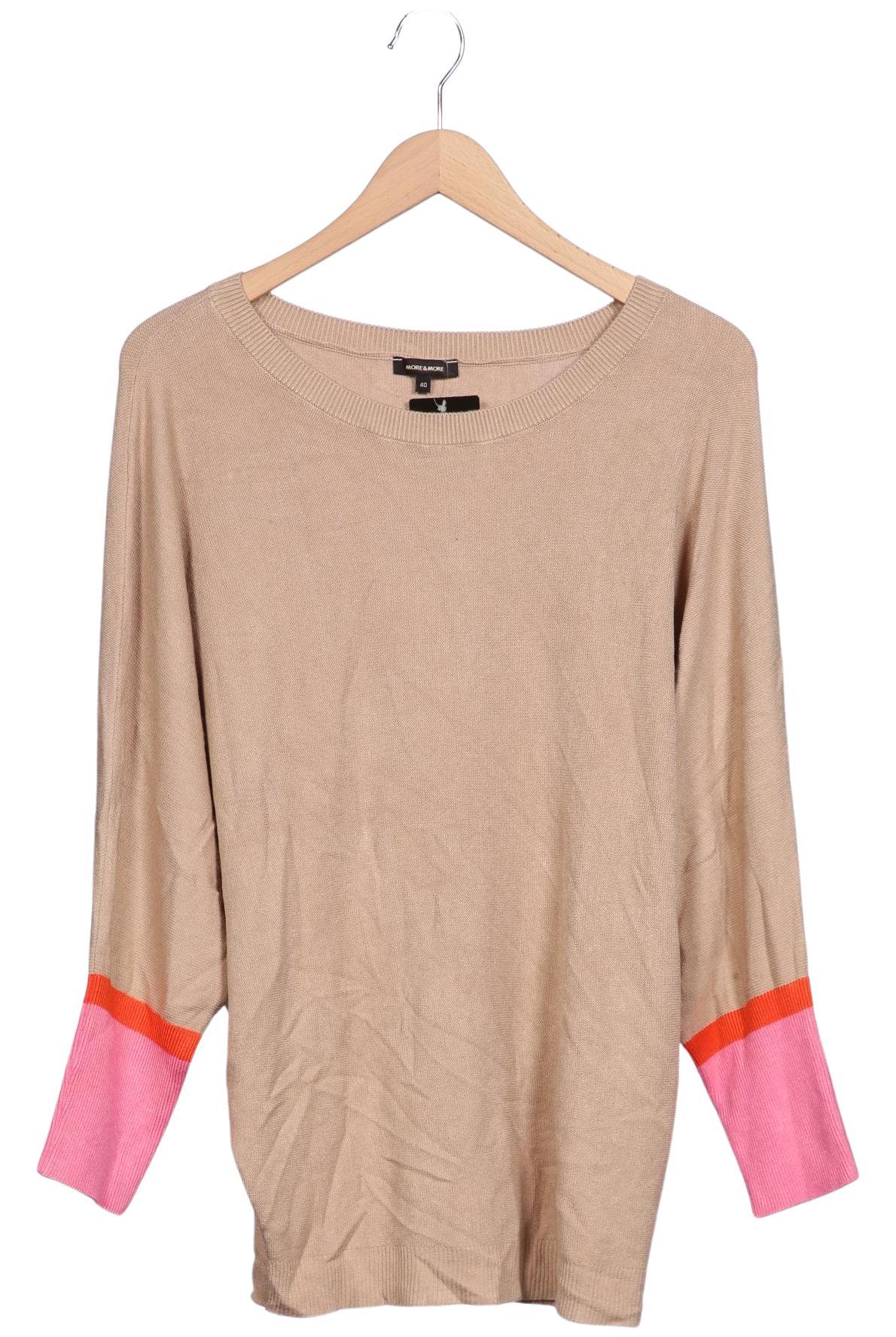 More & More Damen Pullover, Beige, Gr. EU 40