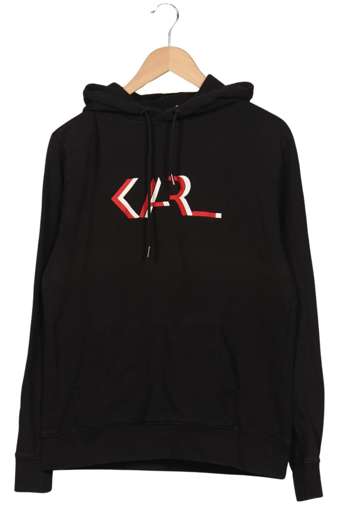 Karl by Karl Lagerfeld Herren Kapuzenpullover, Schwarz, Gr. M