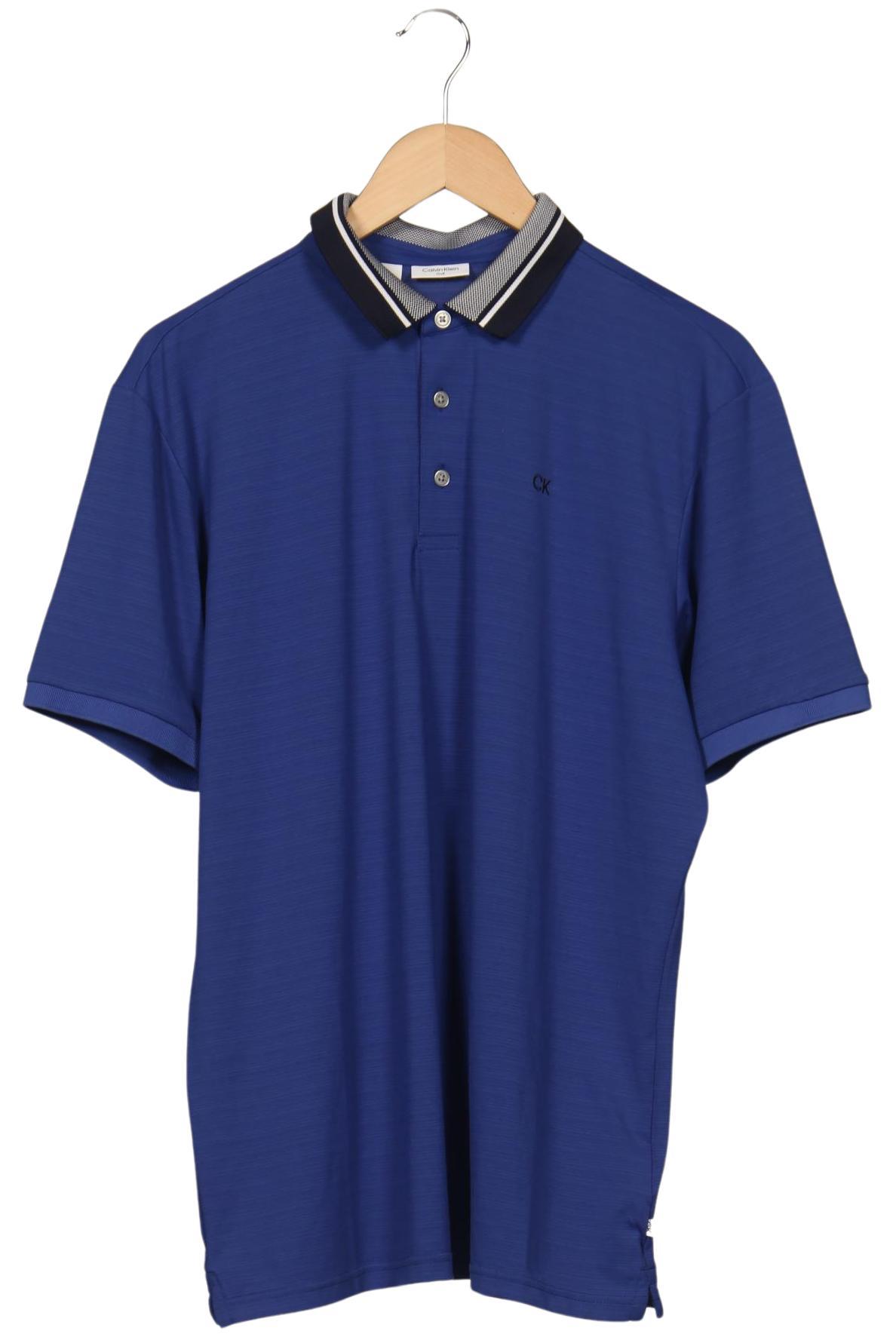 Calvin Klein Herren Poloshirt, Marineblau, Gr. L
