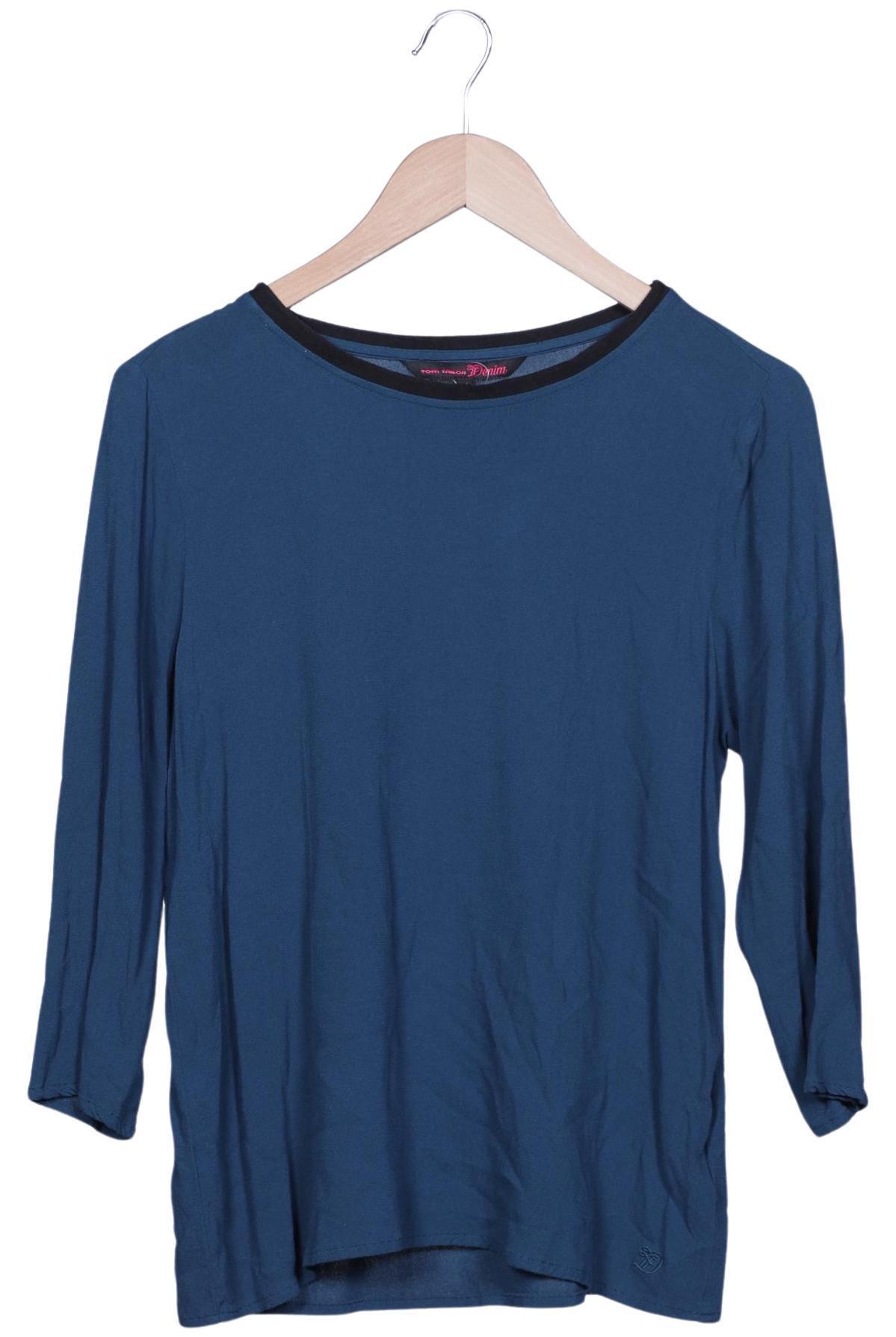 TOM Tailor Denim Damen Langarmshirt, Marineblau, Gr. M