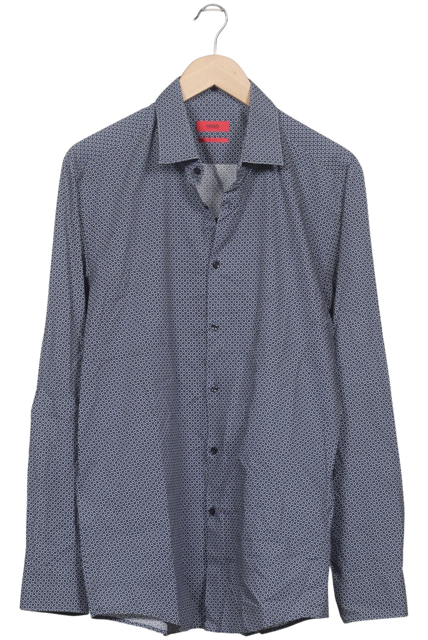 Hugo by Hugo Boss Herren Hemd, Marineblau, Gr. EU 43
