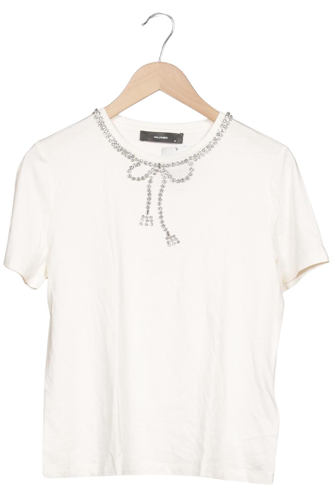 Hallhuber Damen T-Shirt, Weiß, Gr. M