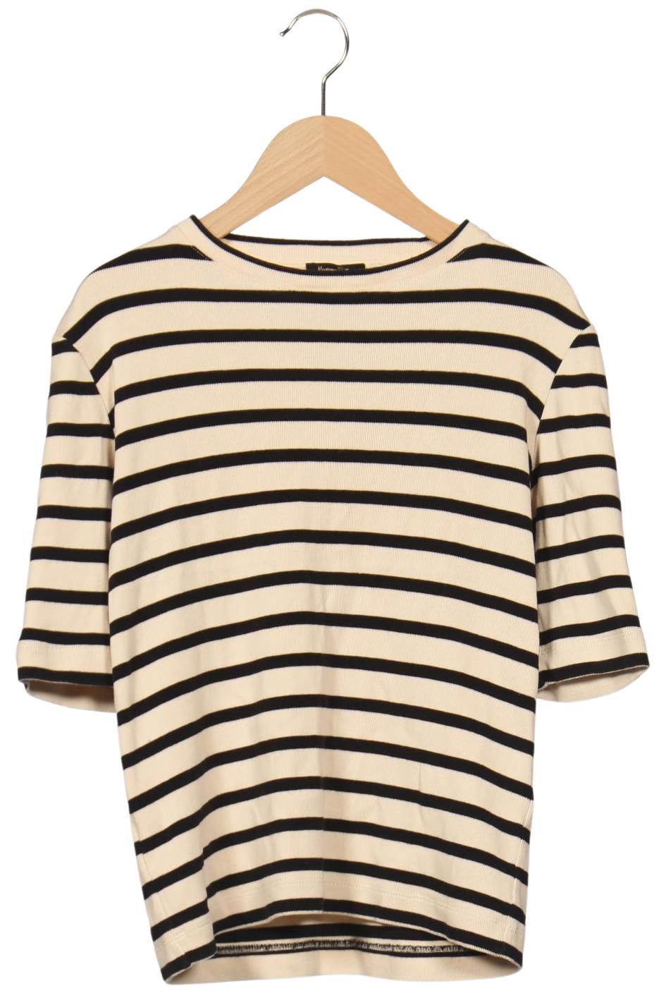 Massimo Dutti Damen T-Shirt, Mehrfarbig, Gr. S
