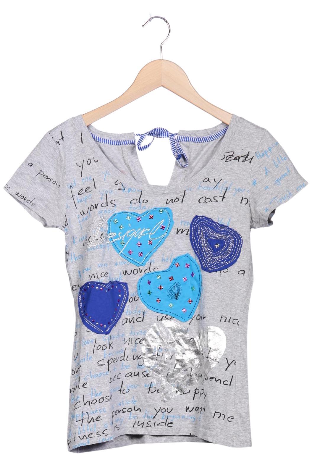 Desigual Damen T-Shirt, Grau, Gr. M