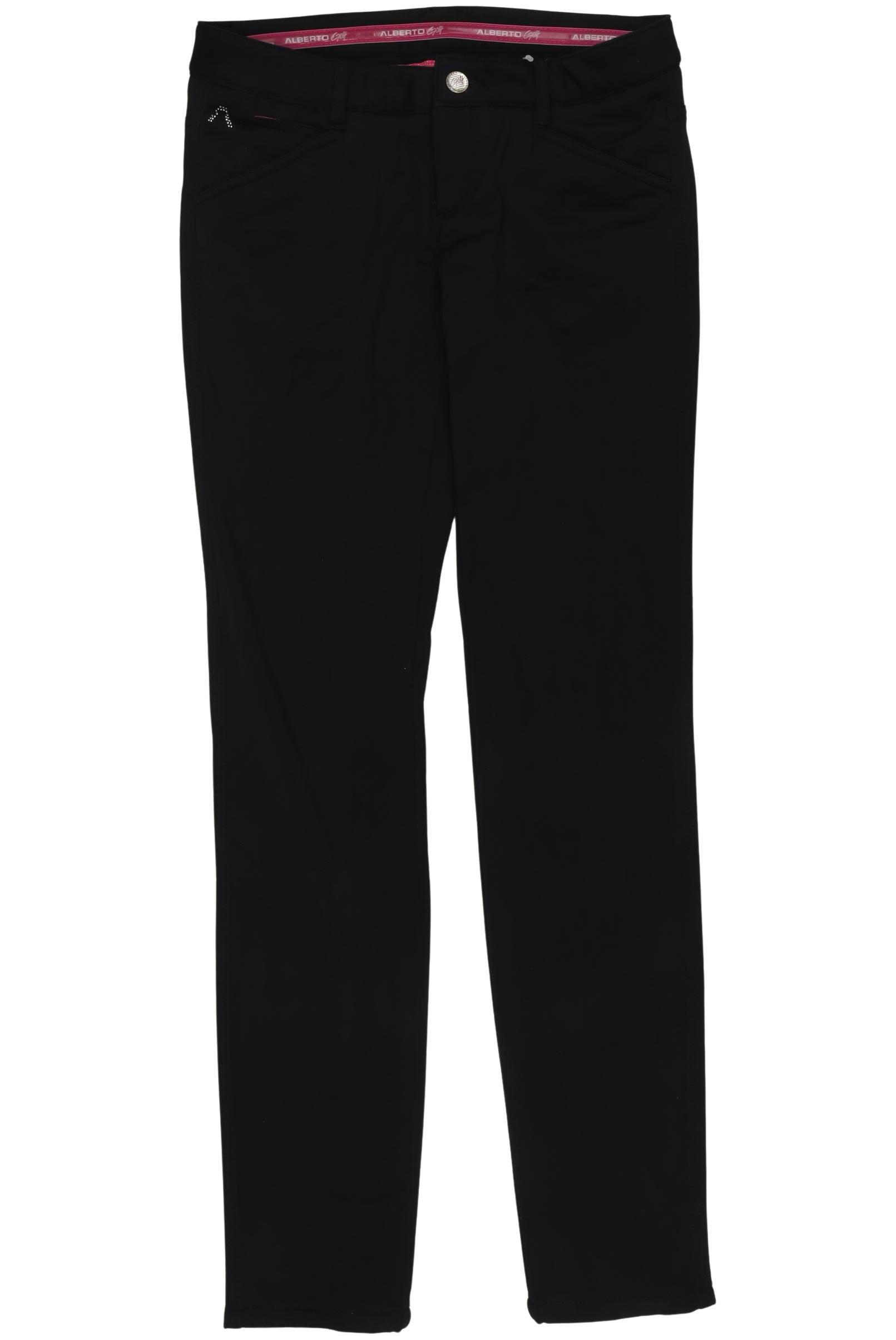 Alberto Damen Stoffhose, Schwarz, Gr. EU 34