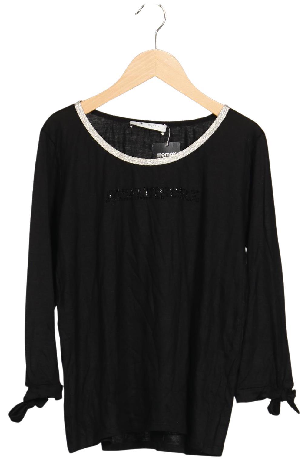 monari Damen Langarmshirt, Schwarz, Gr. M
