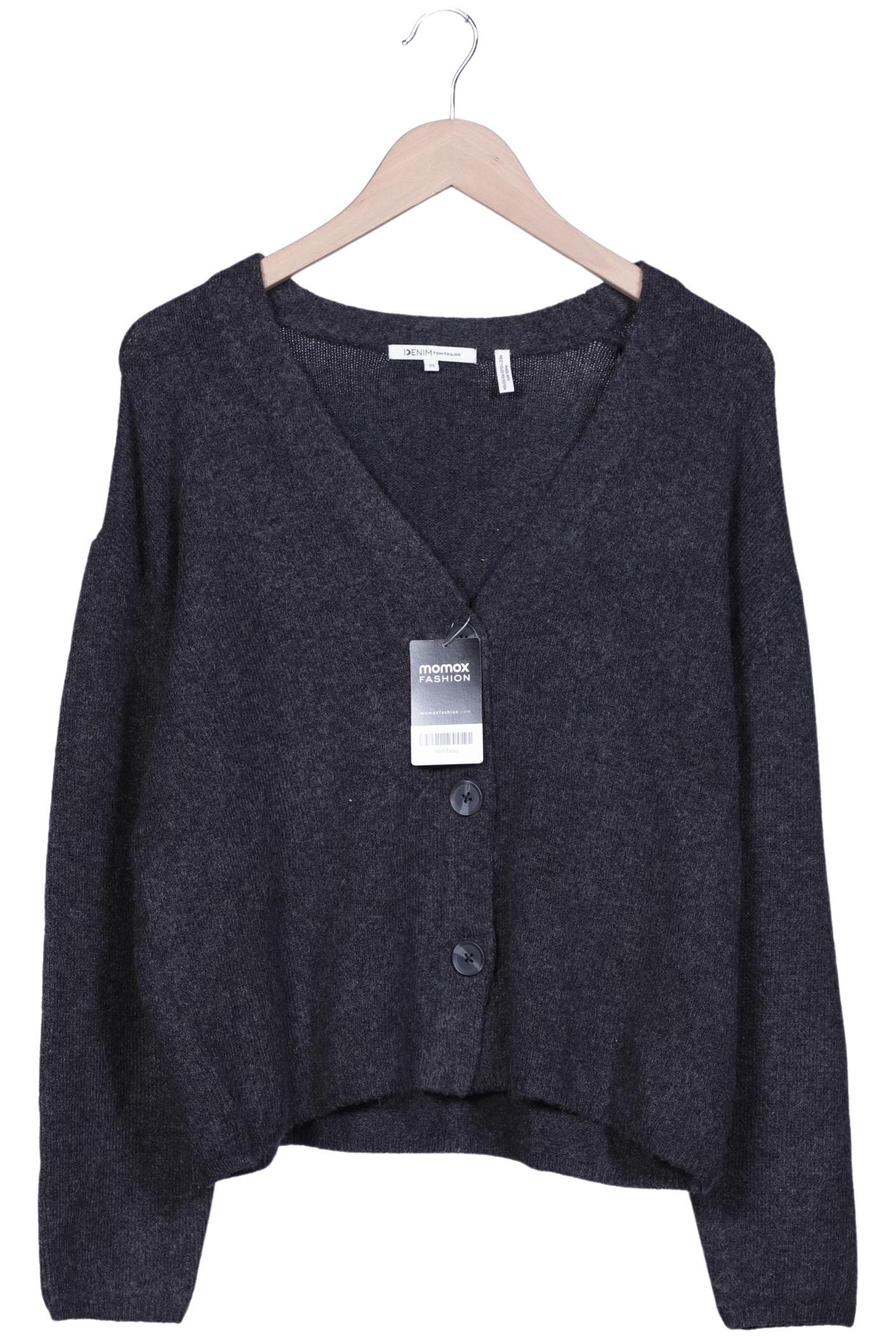 TOM Tailor Denim Damen Strickjacke, Grau, Gr. M