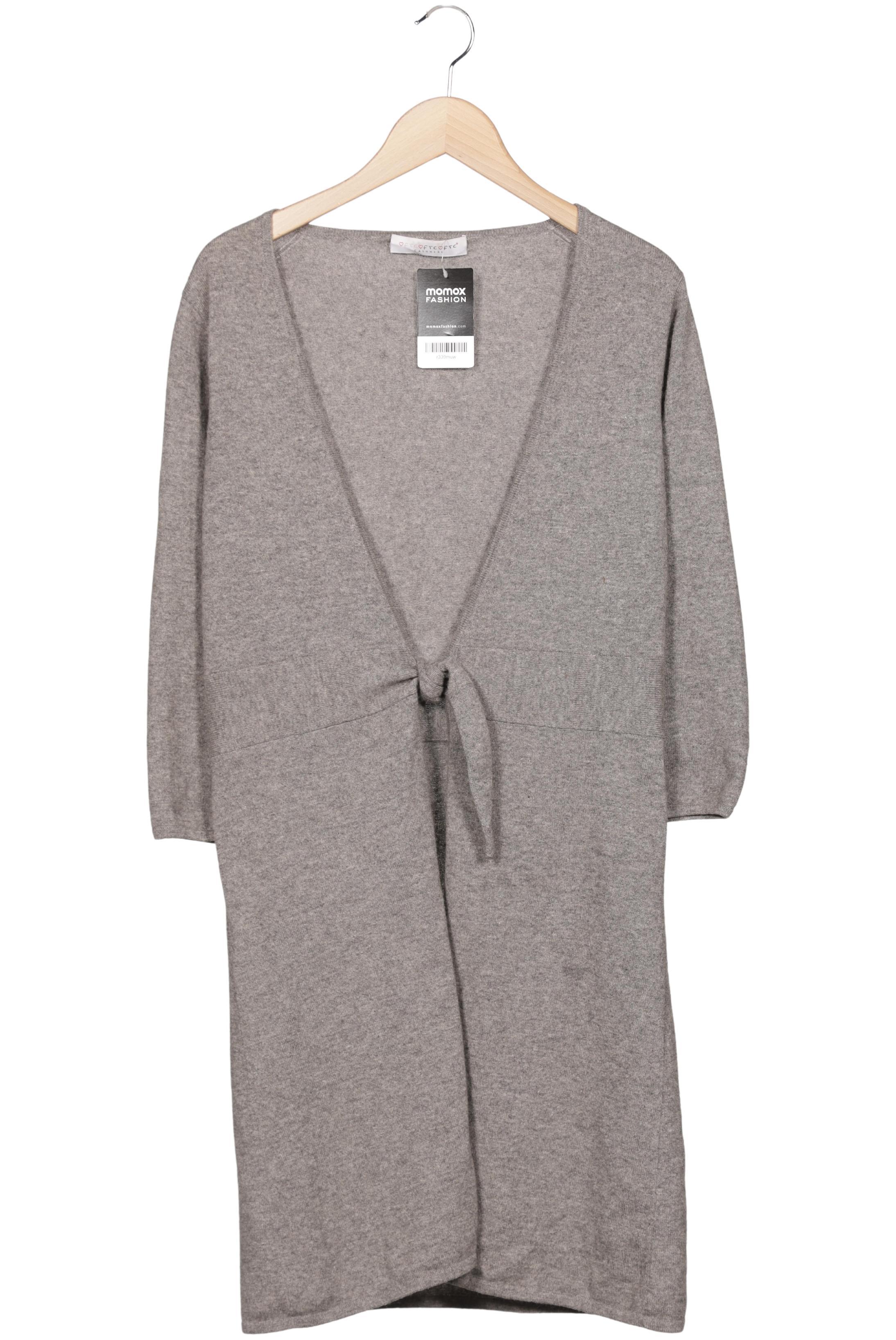FTC Cashmere Damen Strickjacke, Grau, Gr. M