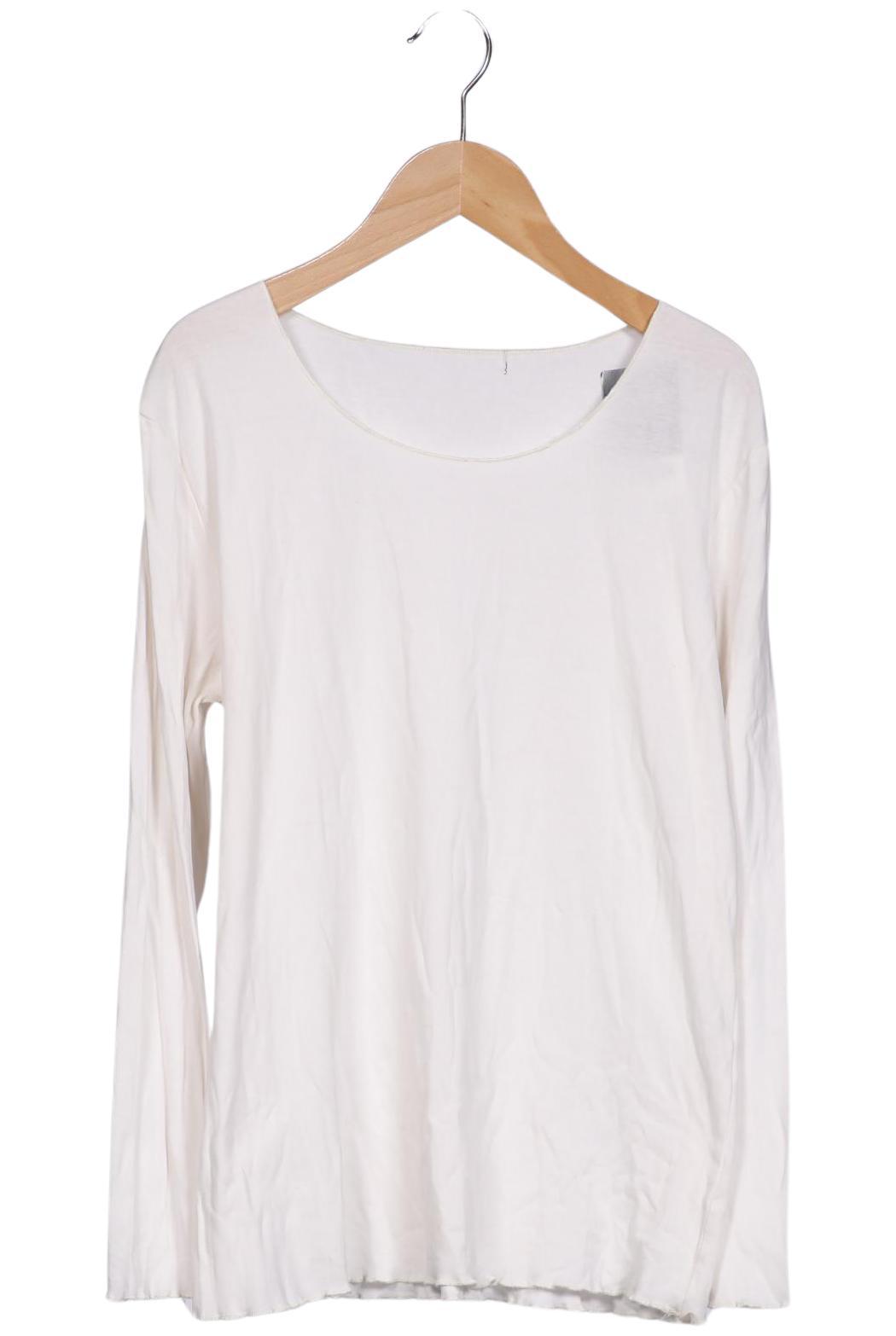 Gudrun Sjödén Damen Langarmshirt, Cremeweiß, Gr. L