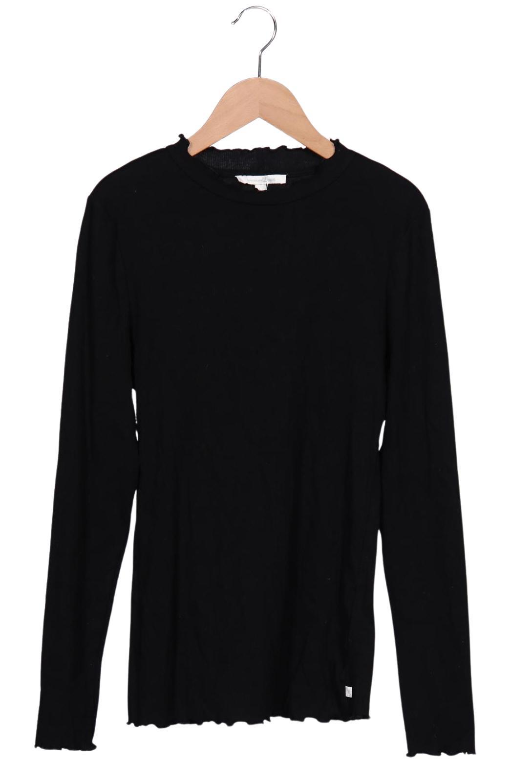 TOM Tailor Denim Damen Langarmshirt, Schwarz, Gr. L