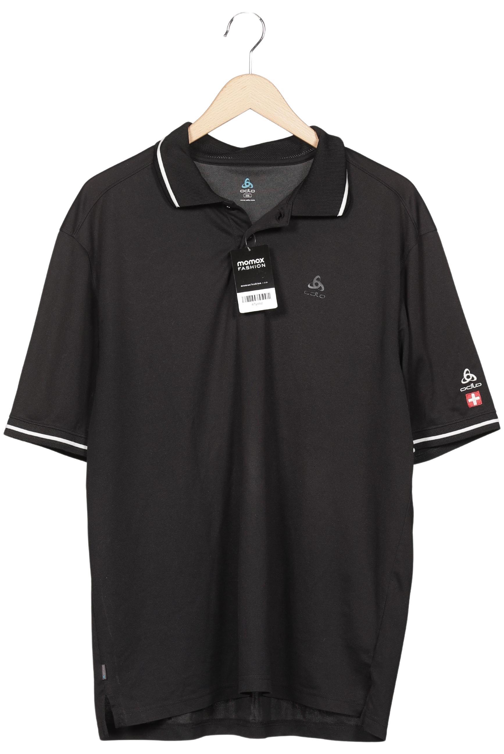 Odlo Herren Poloshirt, Schwarz, Gr. XXL