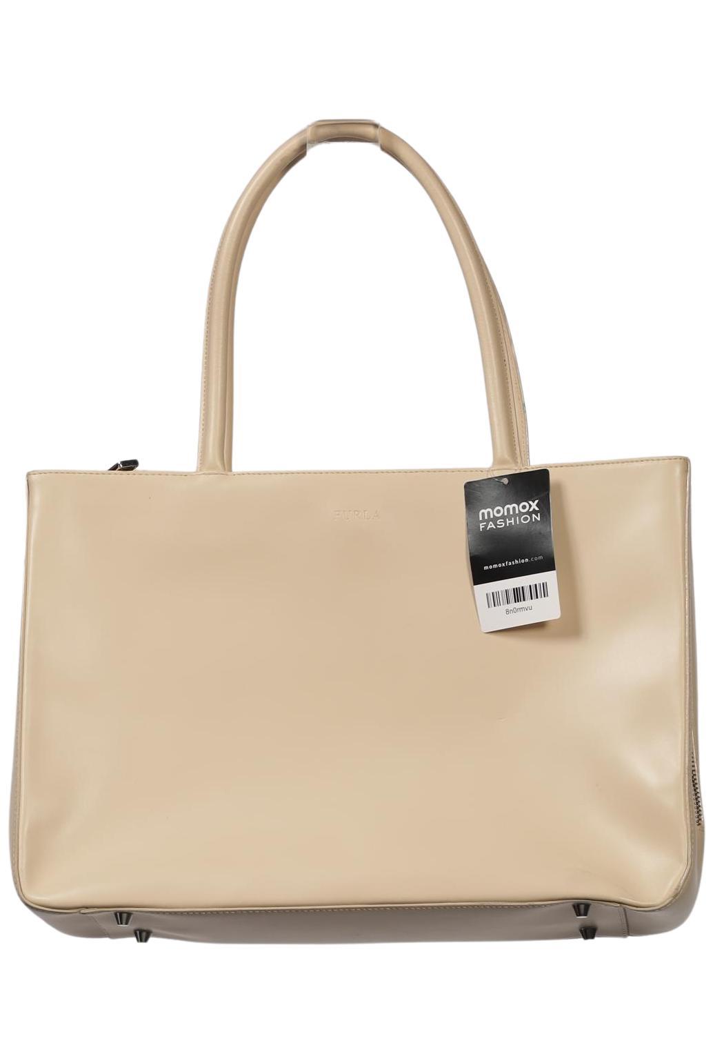 Furla Damen Handtasche gross Leder, Beige, Gr.