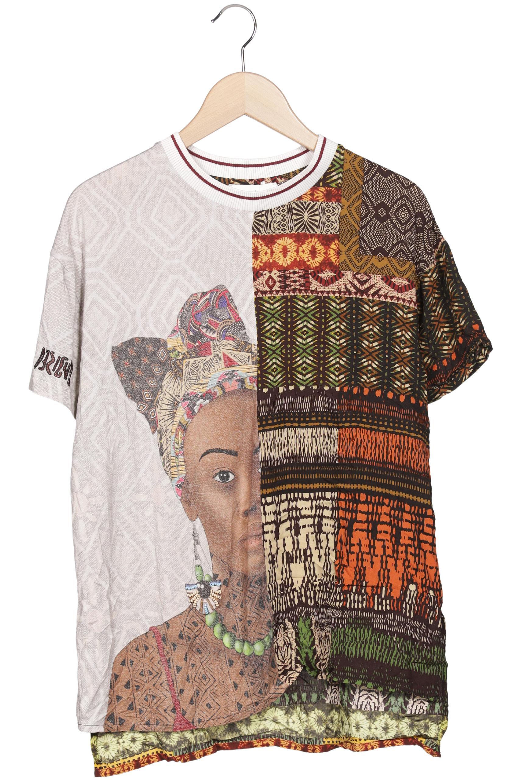 Desigual Damen T-Shirt, Mehrfarbig, Gr. L