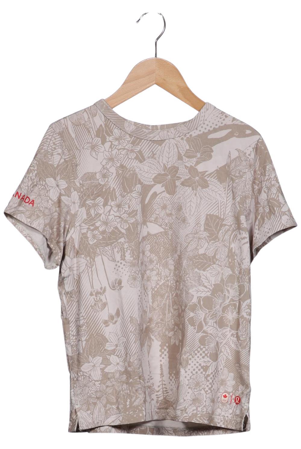 Lululemon Damen T-Shirt, Beige, Gr. M