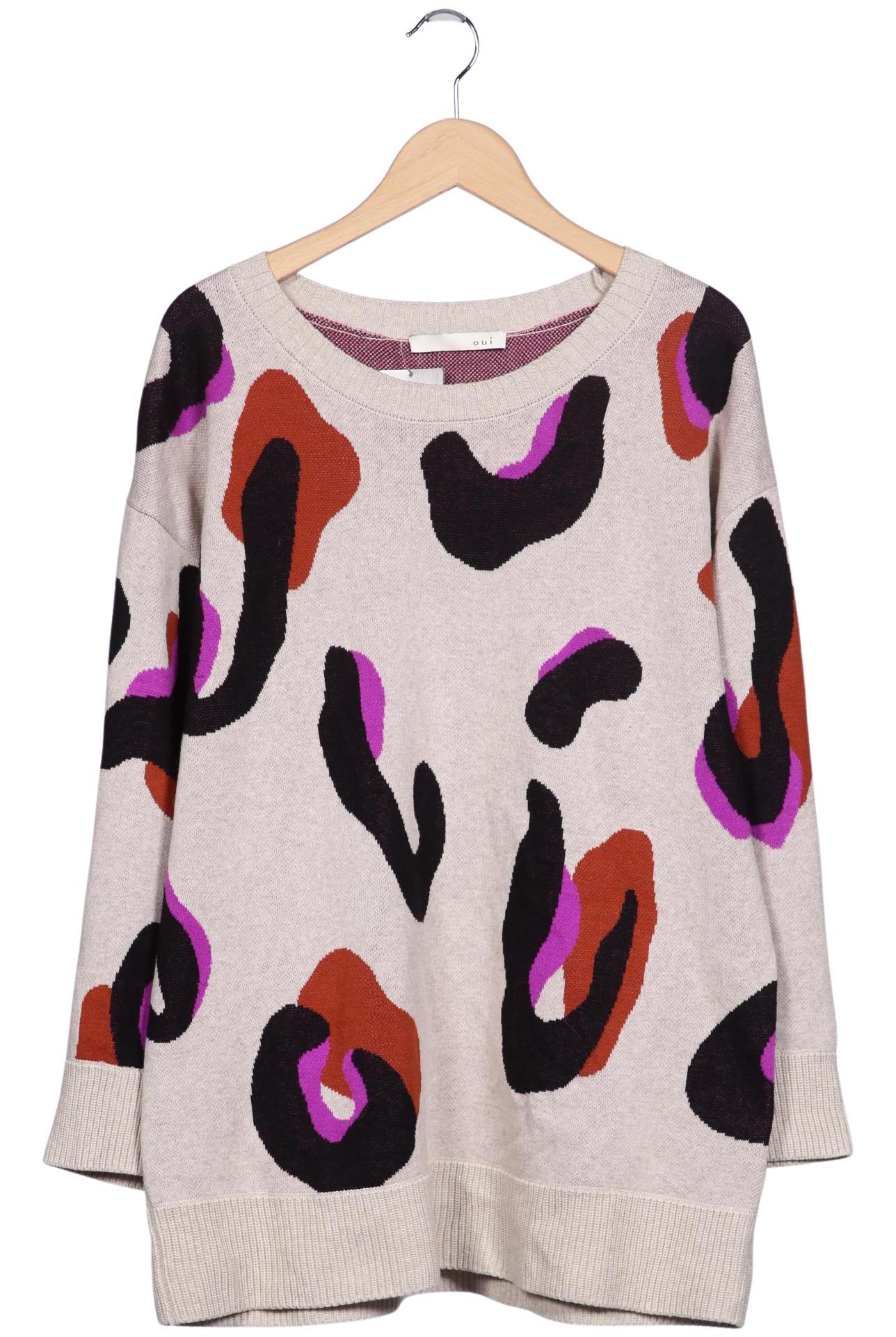 Oui Damen Pullover, Mehrfarbig, Gr. EU 44