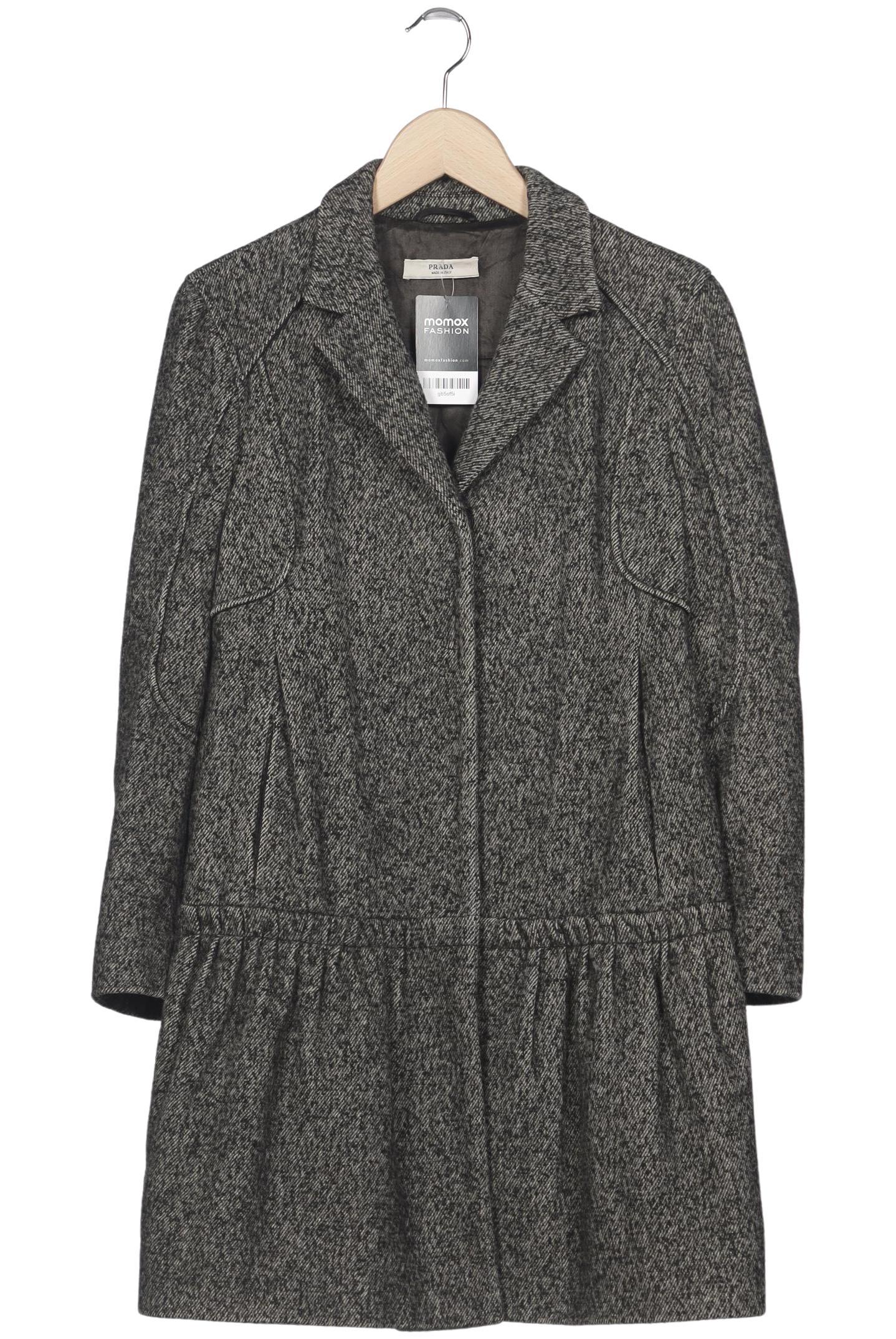 Prada Damen Mantel, Grau, Gr. IT 40