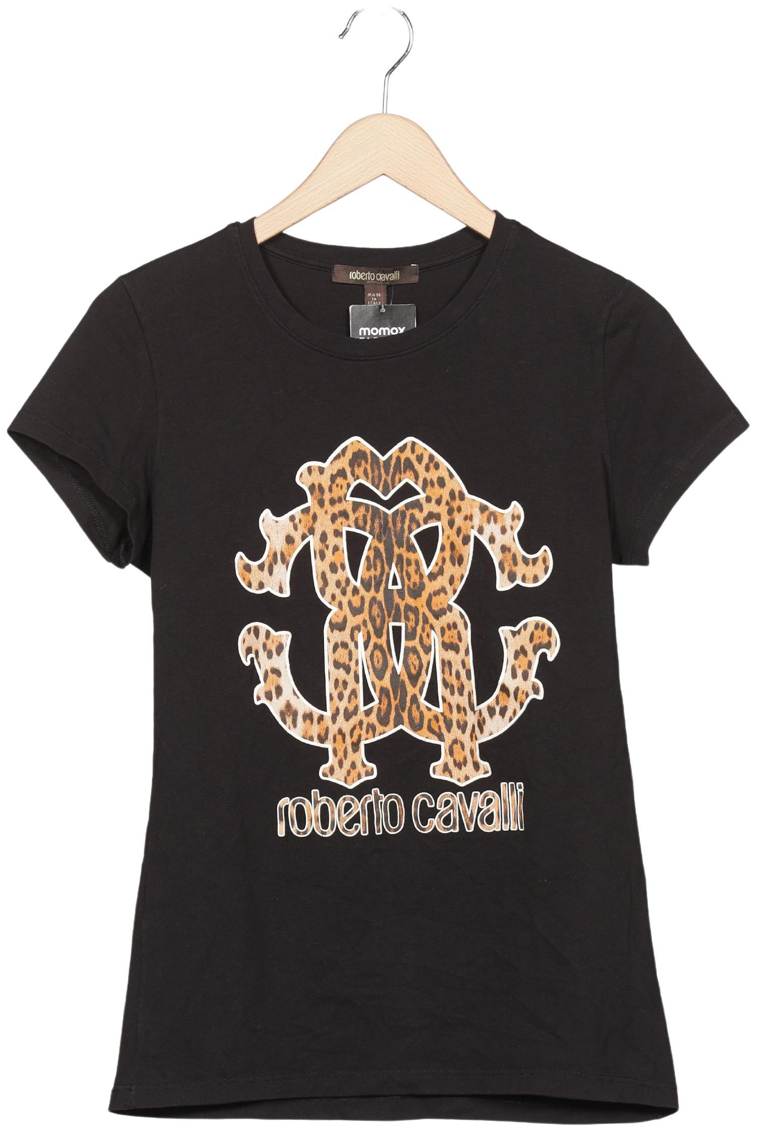 Roberto Cavalli Damen T-Shirt, Schwarz, Gr. L