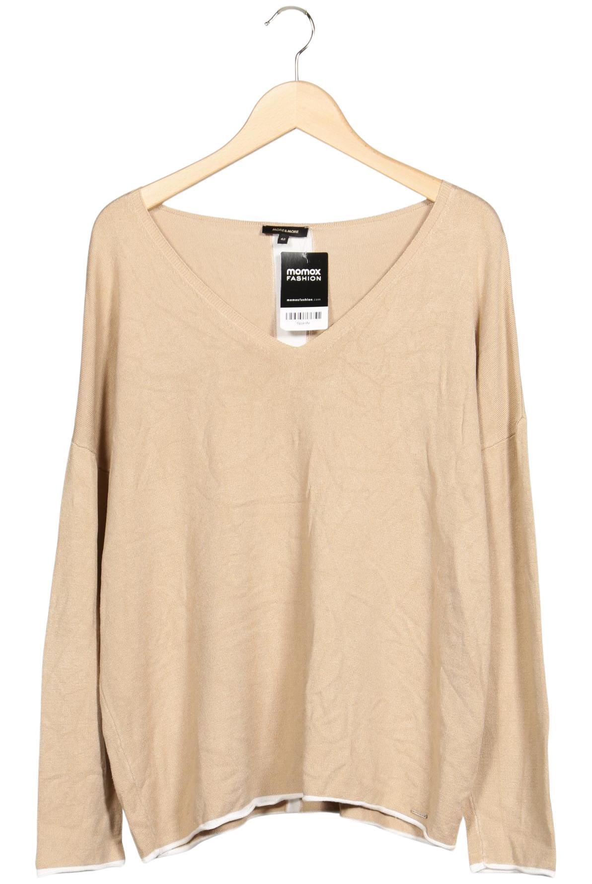 More & More Damen Pullover, Beige, Gr. EU 42