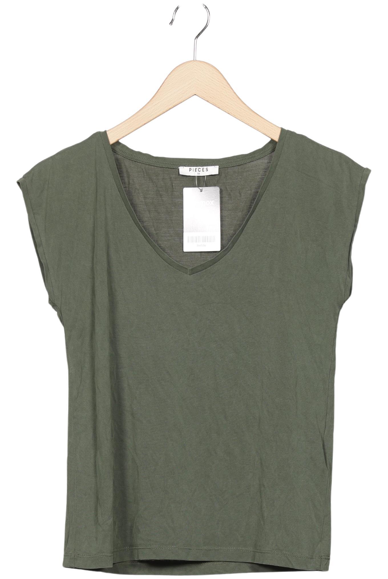 pieces Damen T-Shirt, Grün, Gr. XS