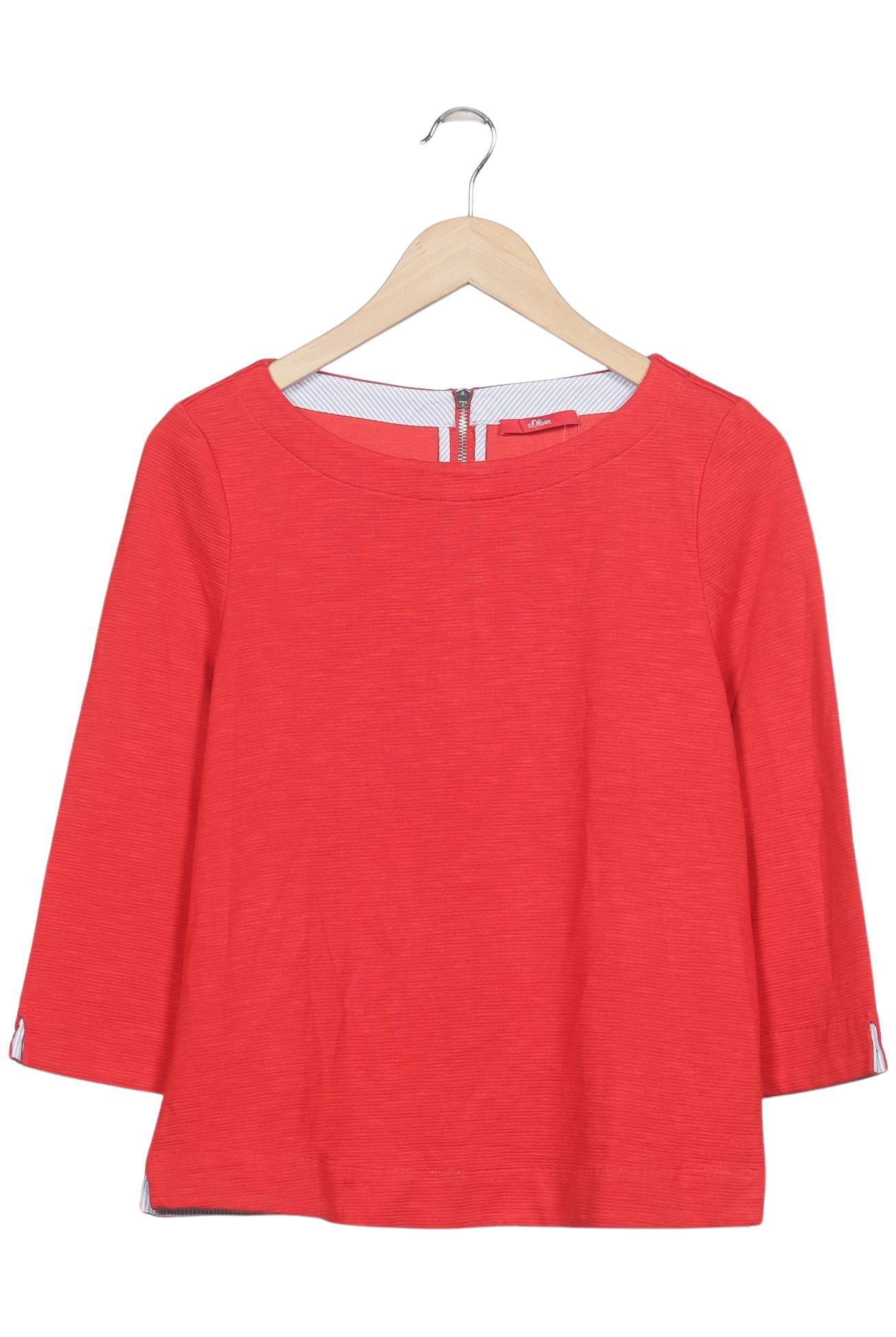 s.Oliver Damen Langarmshirt, Rot, Gr. EU 36