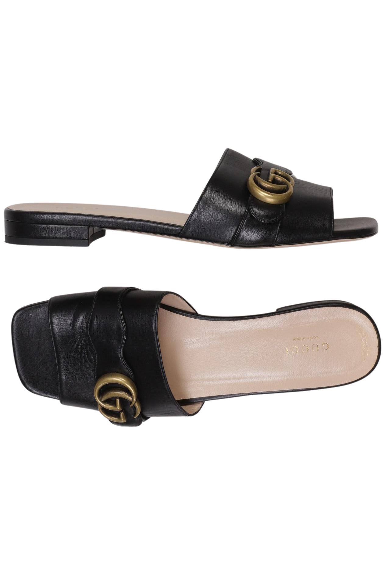 Gucci Damen Sandalen, Schwarz, Gr. EU 39.5