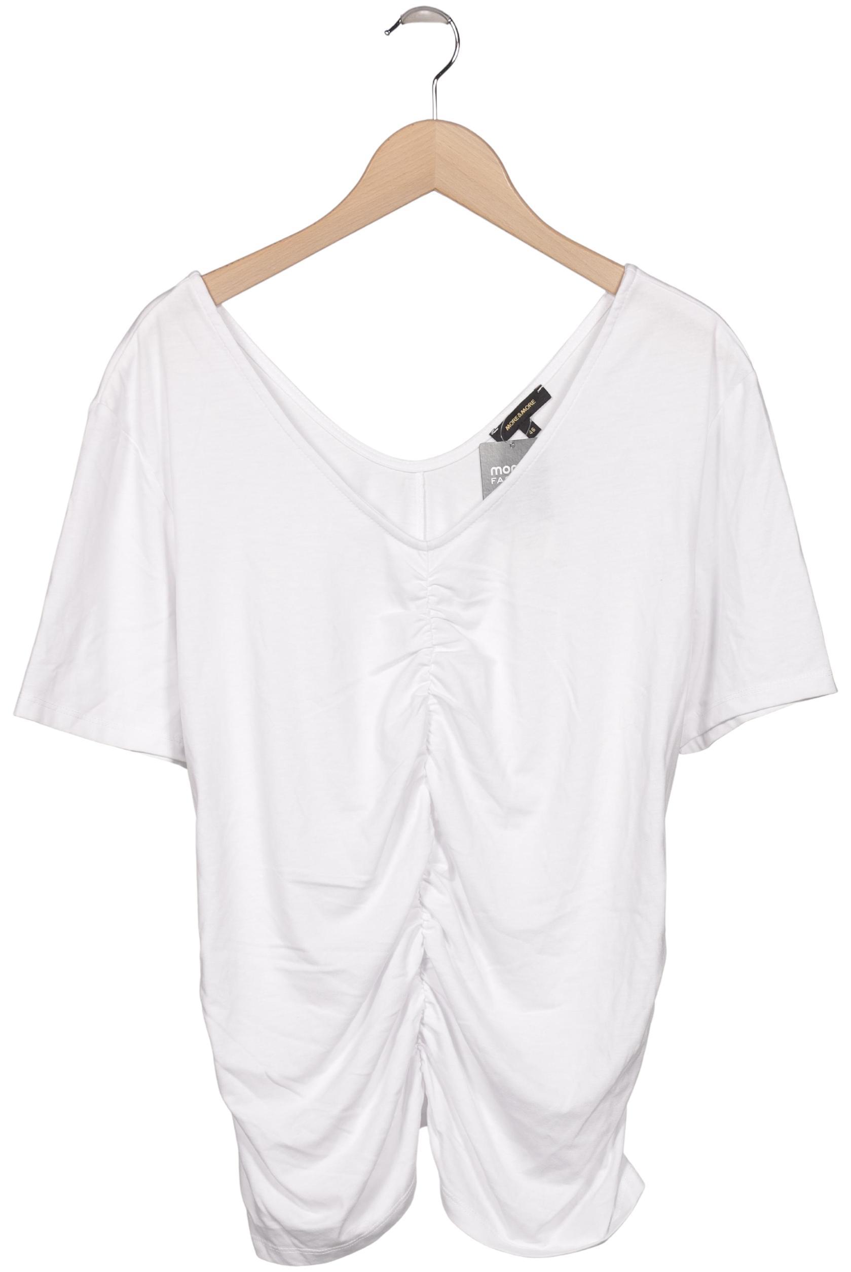 More & More Damen T-Shirt, Weiß, Gr. EU 46